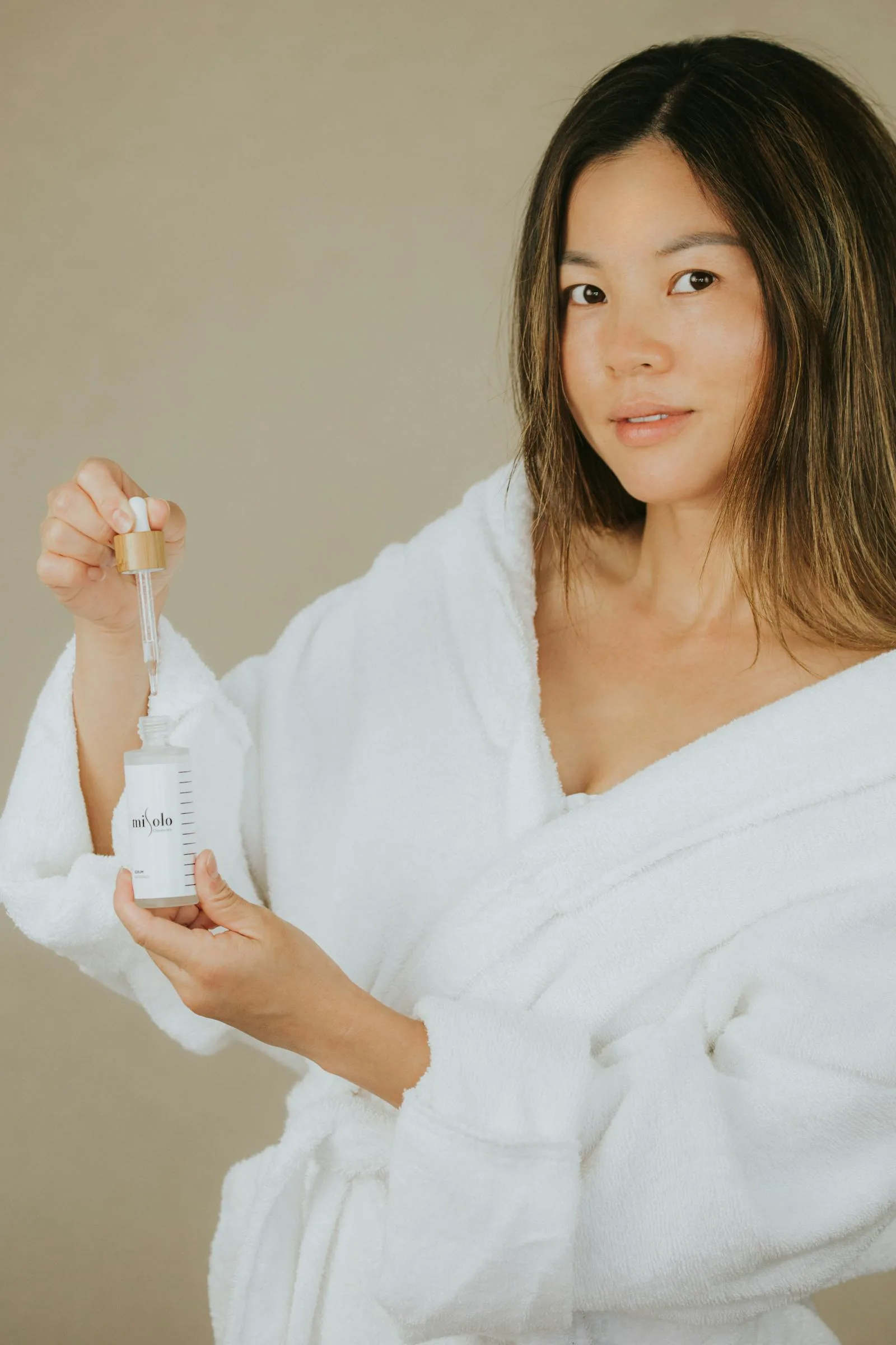 Advanced skincare treatment portrait
